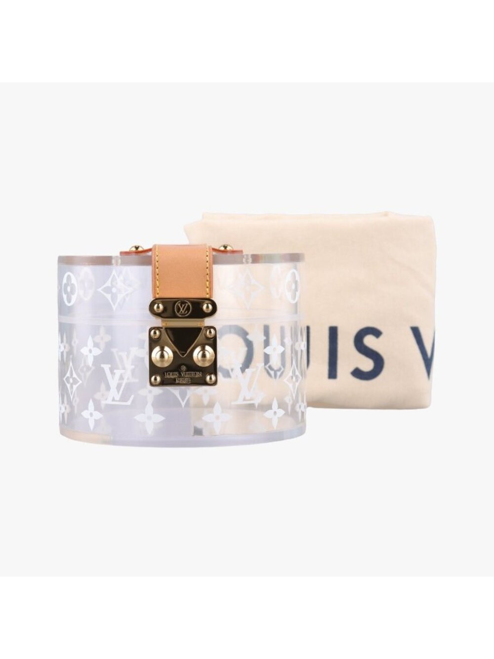 Louis Vuitton Box Scott Transparent Monogram Plexiglas Clutch